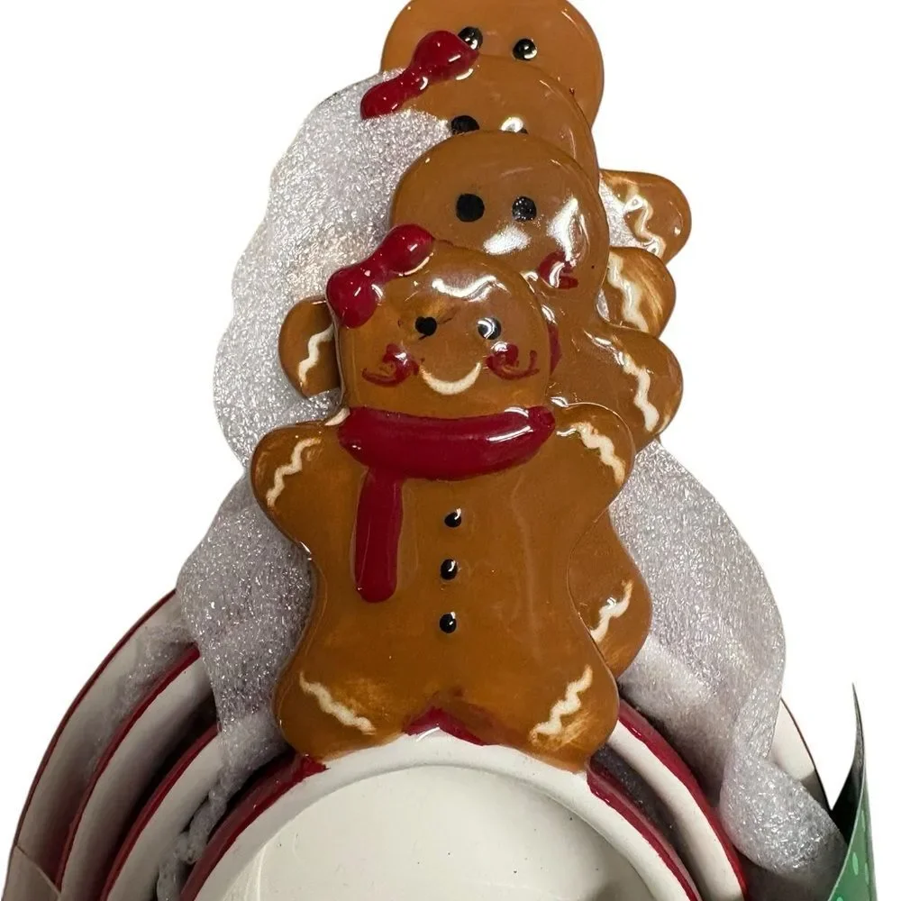 Red and White Polka Dot Gingerbread‎ Measuring Scoops